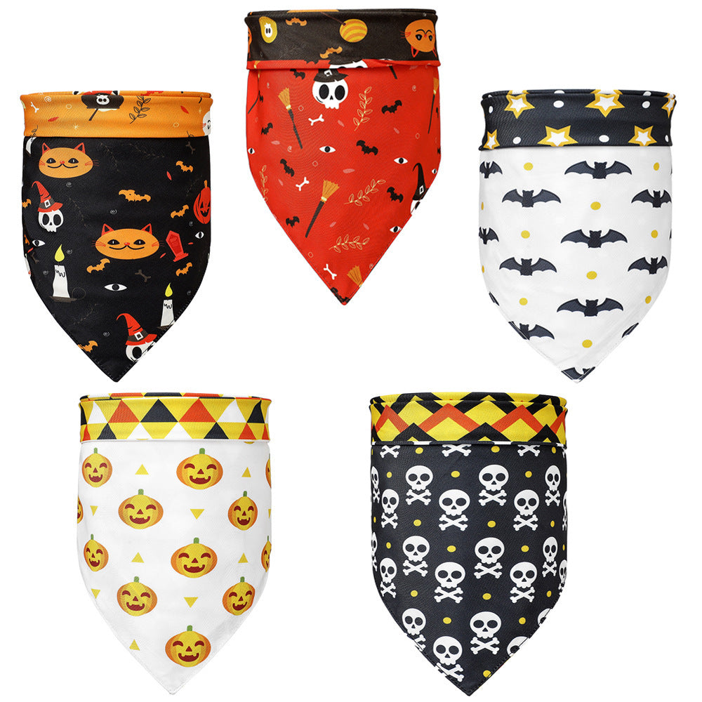 Pumpkin Bat Bib Scarf