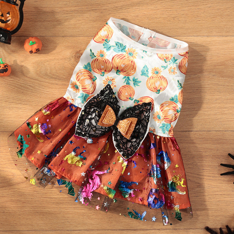 Mesh Bow Skirt