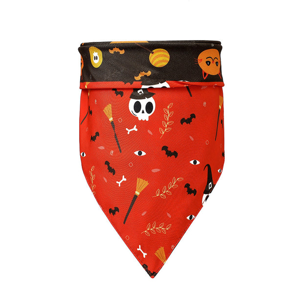 Pumpkin Bat Bib Scarf