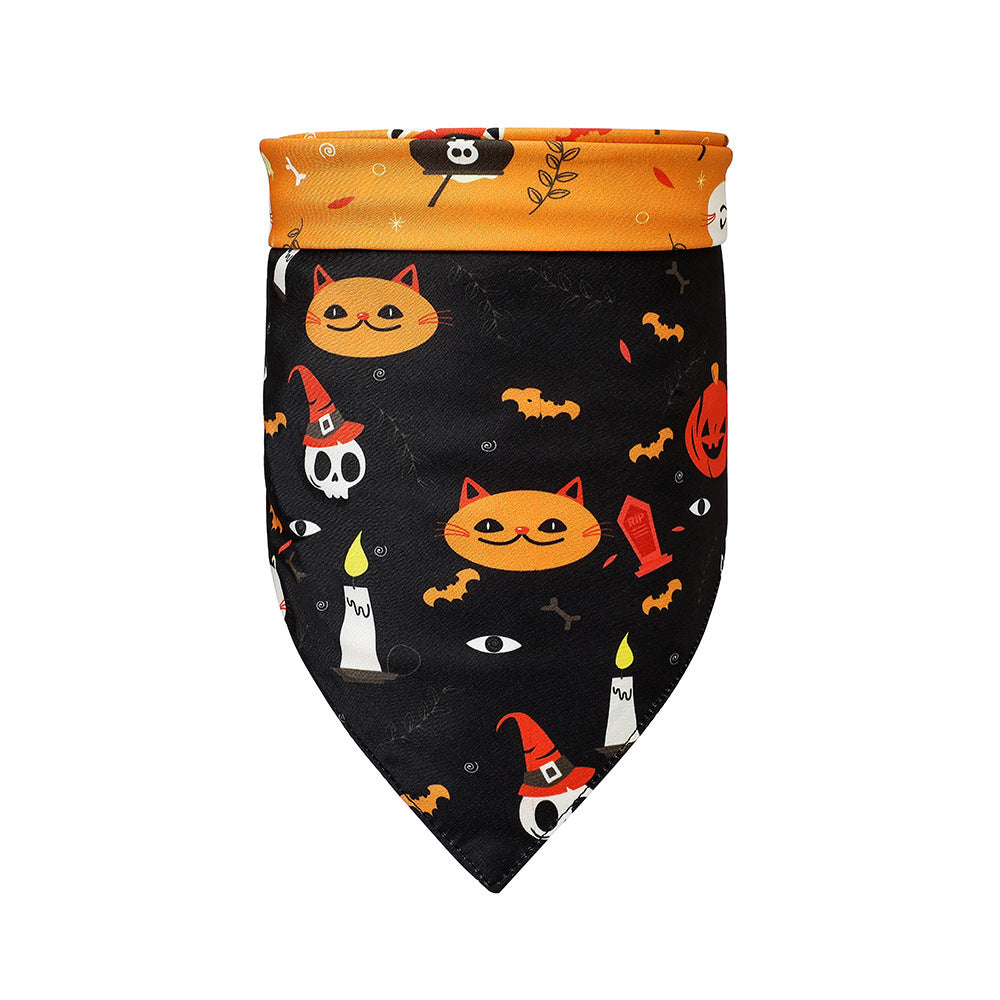 Pumpkin Bat Bib Scarf